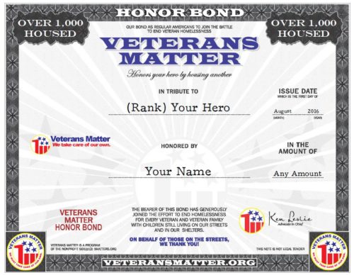 Honor Bond VM Only 080416 Honor Bond VM Only 080416