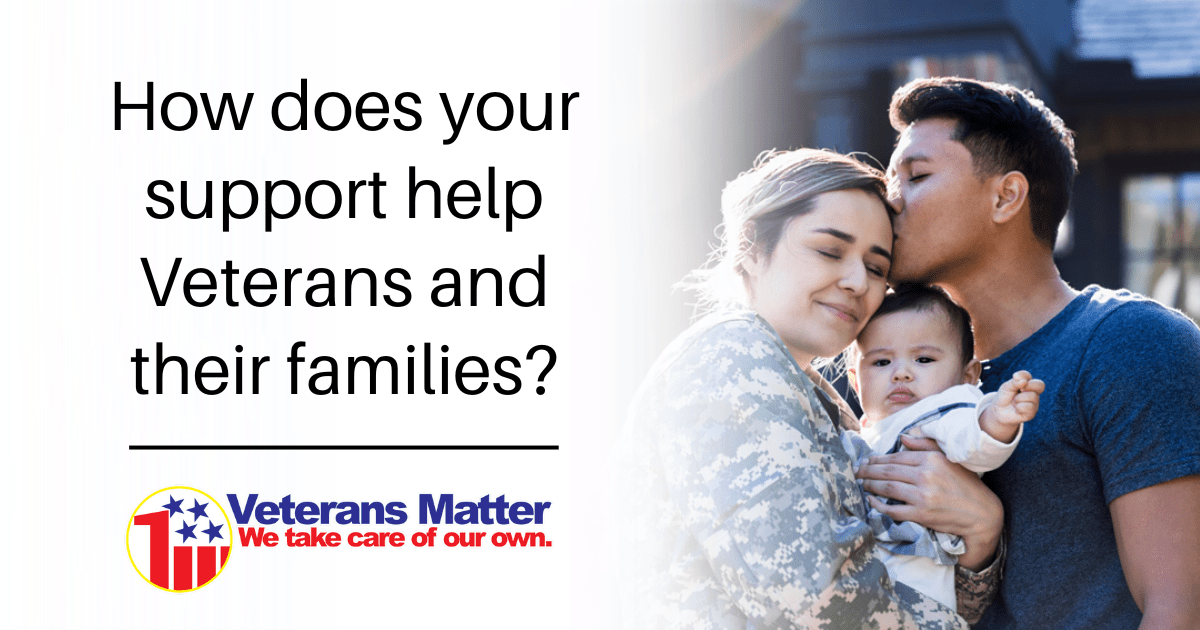 Veterans Matter how does your support help Veterans and their families homeless